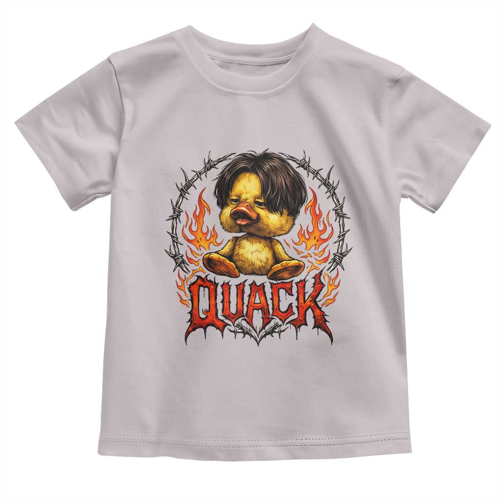 Funny Duck Metal Concert Toddler T Shirt Rock Band Quack Meme