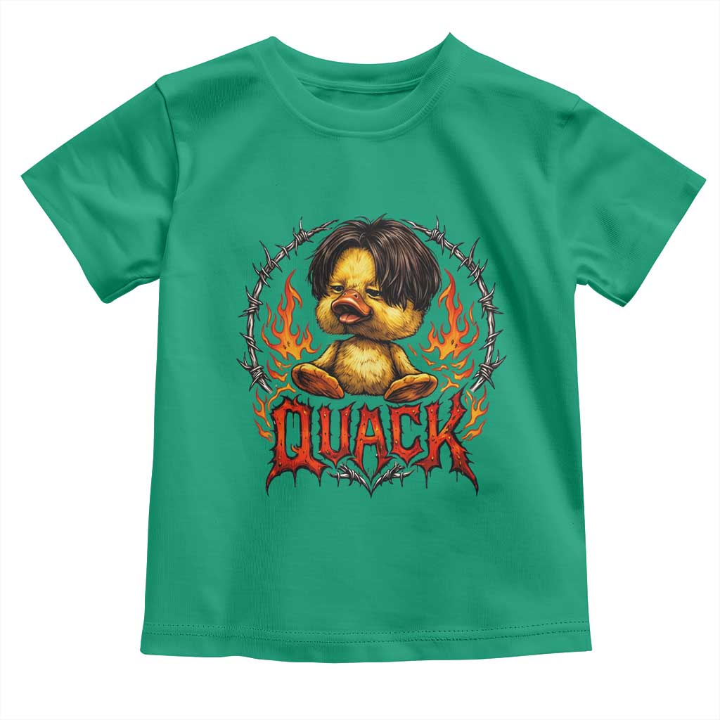 Funny Duck Metal Concert Toddler T Shirt Rock Band Quack Meme
