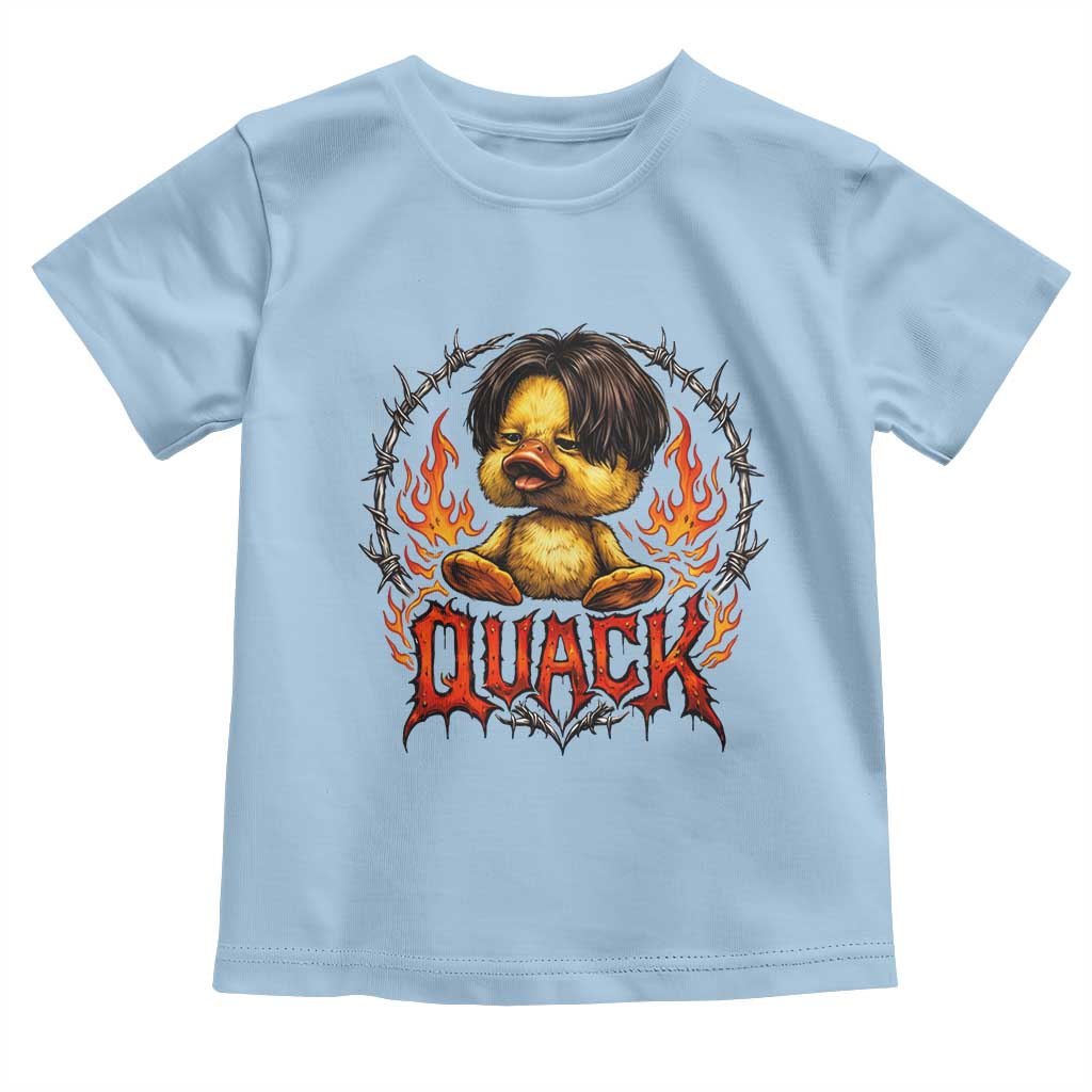 Funny Duck Metal Concert Toddler T Shirt Rock Band Quack Meme