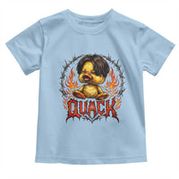 Funny Duck Metal Concert Toddler T Shirt Rock Band Quack Meme