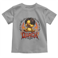 Funny Duck Metal Concert Toddler T Shirt Rock Band Quack Meme