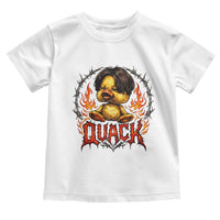 Funny Duck Metal Concert Toddler T Shirt Rock Band Quack Meme