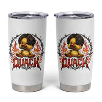 Funny Duck Metal Concert Tumbler Cup Rock Band Quack Meme