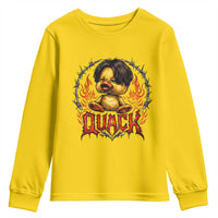 Funny Duck Metal Concert Youth Sweatshirt Rock Band Quack Meme