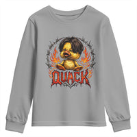Funny Duck Metal Concert Youth Sweatshirt Rock Band Quack Meme