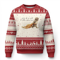 Punch Mokey Ugly Christmas Sweater Viral Trend Baby Monkey Meme