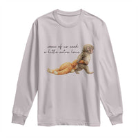 Punch Mokey Long Sleeve Shirt Viral Trend Baby Monkey Meme