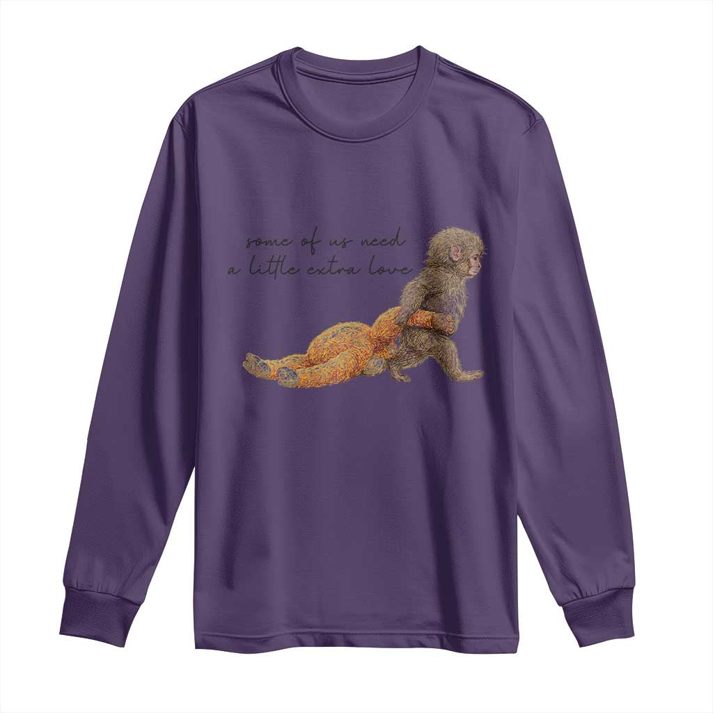 Punch Mokey Long Sleeve Shirt Viral Trend Baby Monkey Meme
