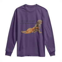 Punch Mokey Long Sleeve Shirt Viral Trend Baby Monkey Meme