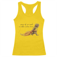 Punch Mokey Racerback Tank Top Viral Trend Baby Monkey Meme