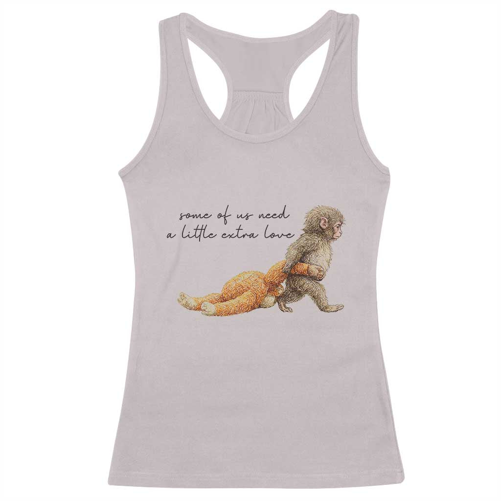 Punch Mokey Racerback Tank Top Viral Trend Baby Monkey Meme