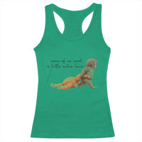 Punch Mokey Racerback Tank Top Viral Trend Baby Monkey Meme