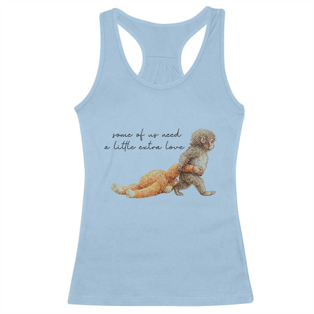 Punch Mokey Racerback Tank Top Viral Trend Baby Monkey Meme