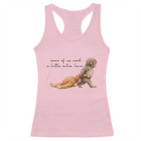 Punch Mokey Racerback Tank Top Viral Trend Baby Monkey Meme