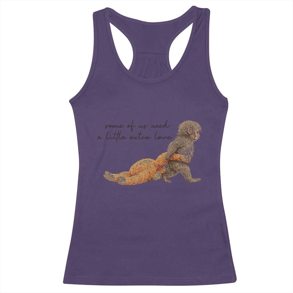 Punch Mokey Racerback Tank Top Viral Trend Baby Monkey Meme