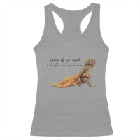 Punch Mokey Racerback Tank Top Viral Trend Baby Monkey Meme