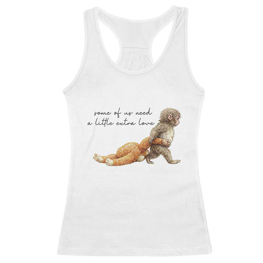 Punch Mokey Racerback Tank Top Viral Trend Baby Monkey Meme