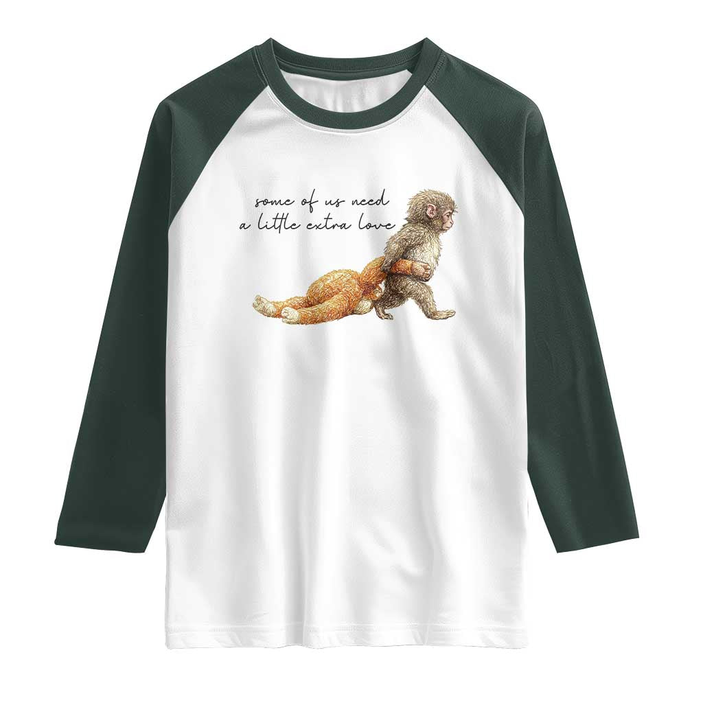 Punch Mokey Raglan Shirt Viral Trend Baby Monkey Meme