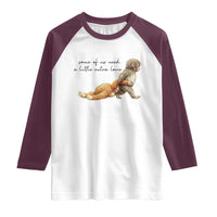 Punch Mokey Raglan Shirt Viral Trend Baby Monkey Meme