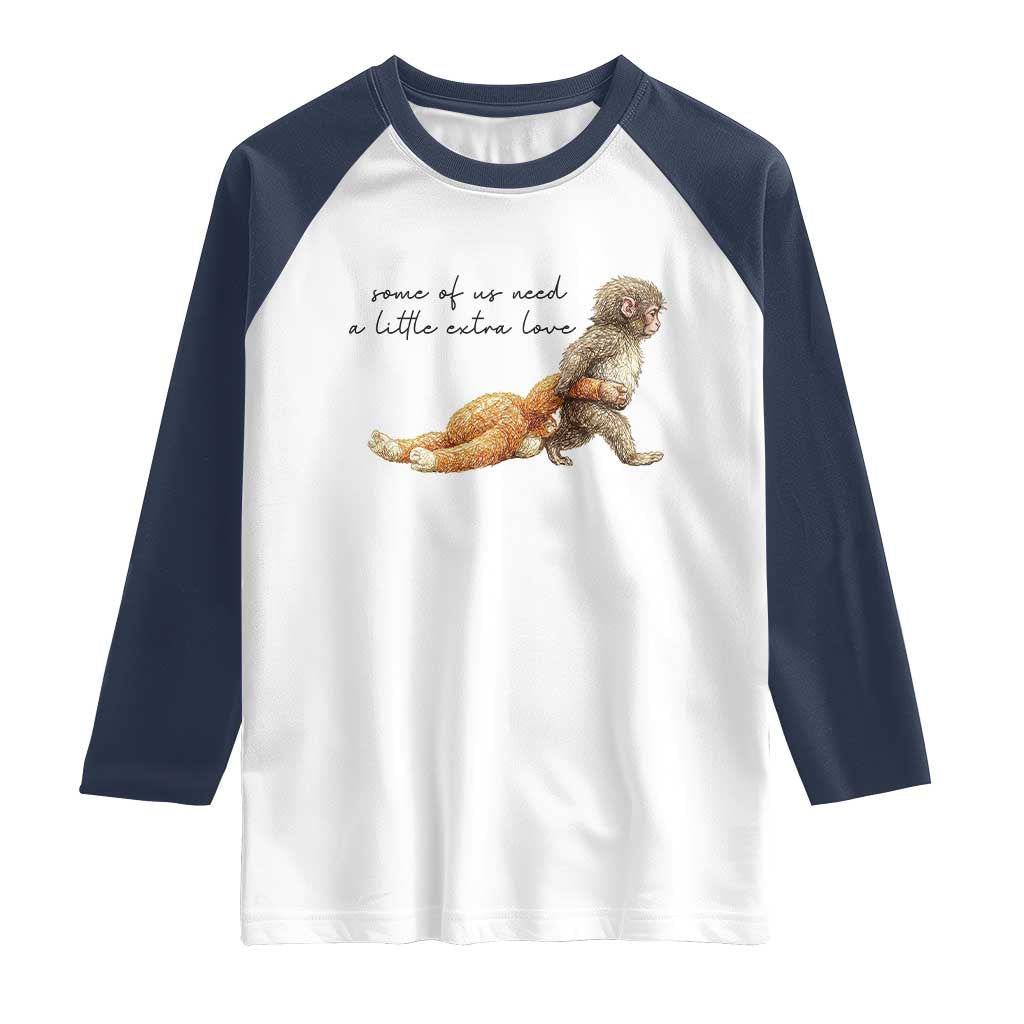 Punch Mokey Raglan Shirt Viral Trend Baby Monkey Meme