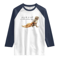 Punch Mokey Raglan Shirt Viral Trend Baby Monkey Meme