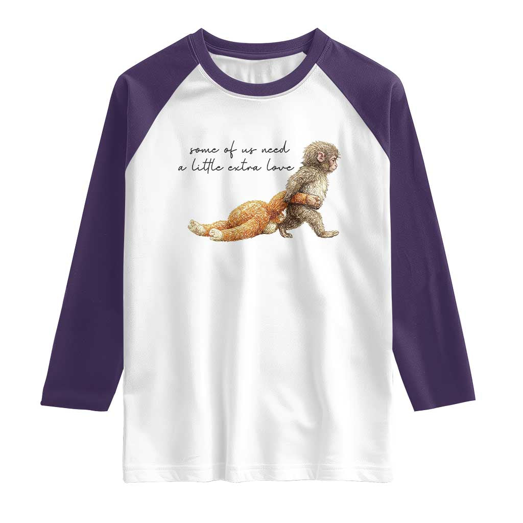 Punch Mokey Raglan Shirt Viral Trend Baby Monkey Meme