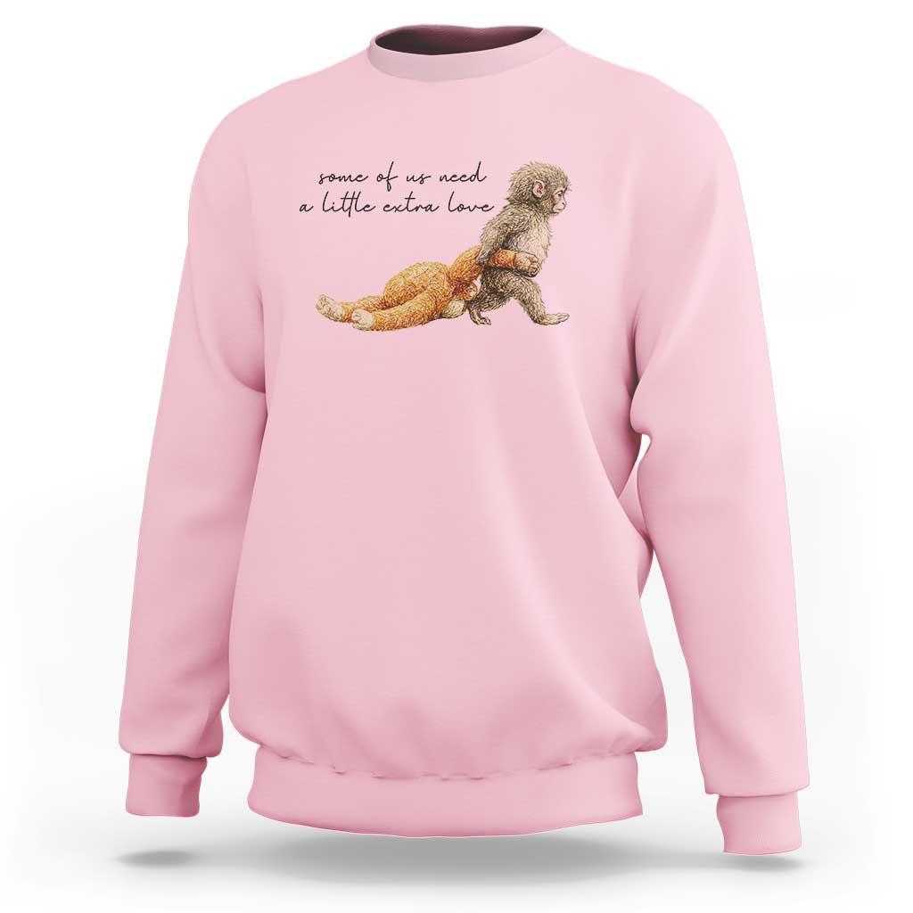 Punch Mokey Sweatshirt Viral Trend Baby Monkey Meme