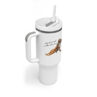 Punch Mokey Tumbler With Handle Viral Trend Baby Monkey Meme