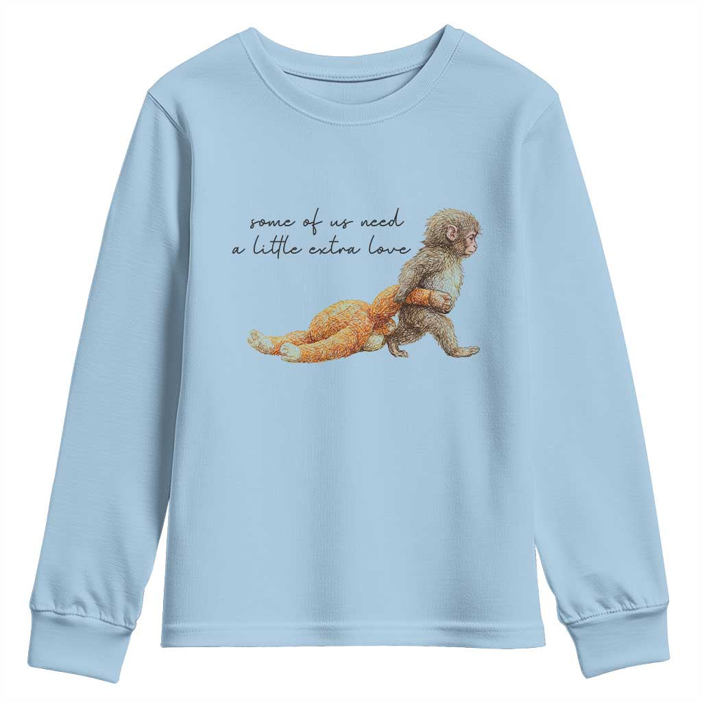 Punch Mokey Youth Sweatshirt Viral Trend Baby Monkey Meme