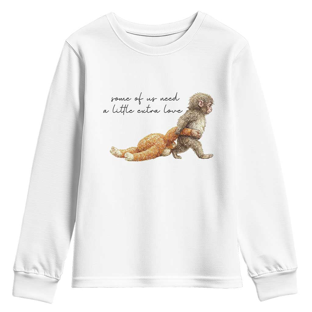 Punch Mokey Youth Sweatshirt Viral Trend Baby Monkey Meme