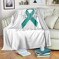 Sexual Assault Awareness Throw Blanket I Stand With The Victims