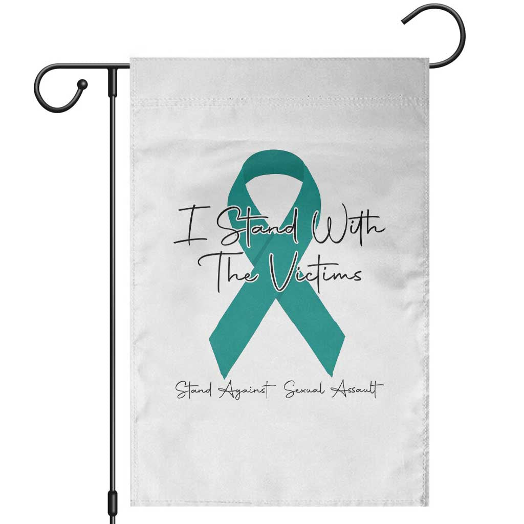Sexual Assault Awareness Garden Flag I Stand With The Victims