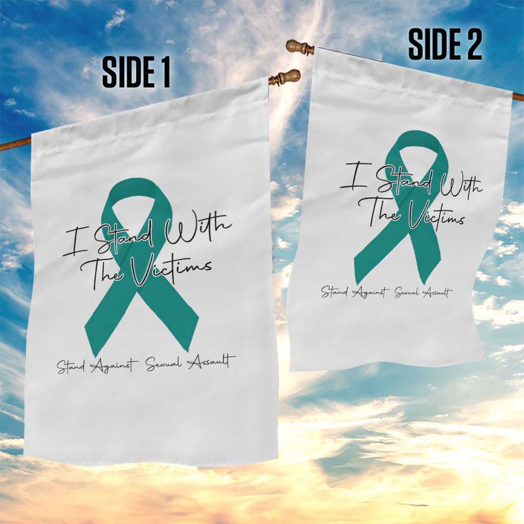 Sexual Assault Awareness Garden Flag I Stand With The Victims