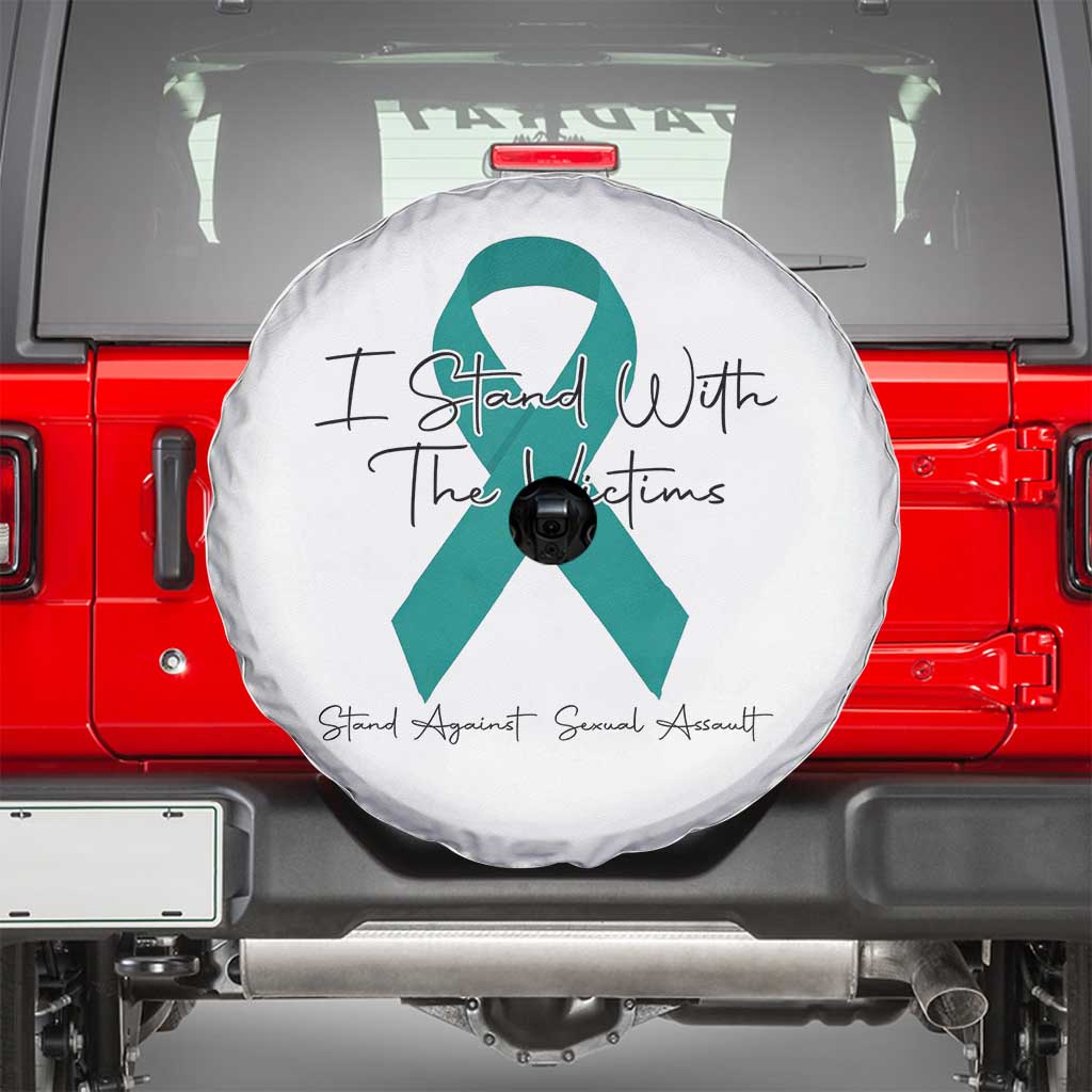 Sexual Assault Awareness Spare Tire Cover I Stand With The Victims