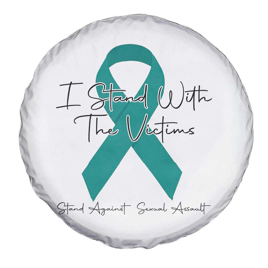 Sexual Assault Awareness Spare Tire Cover I Stand With The Victims