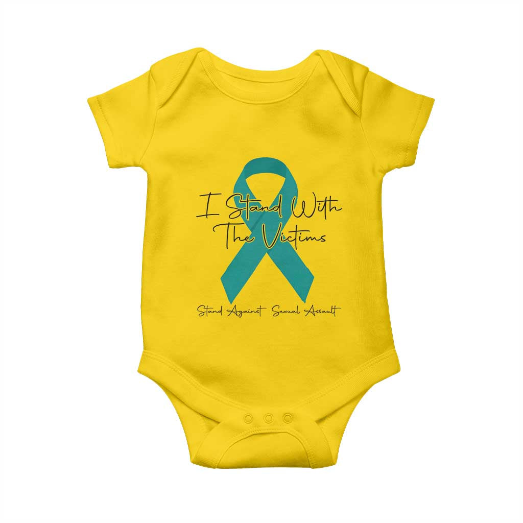 Sexual Assault Awareness Baby Onesie I Stand With The Victims