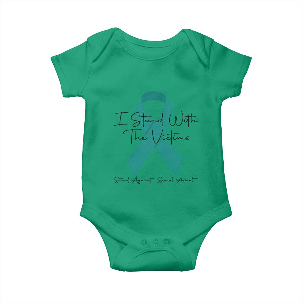 Sexual Assault Awareness Baby Onesie I Stand With The Victims
