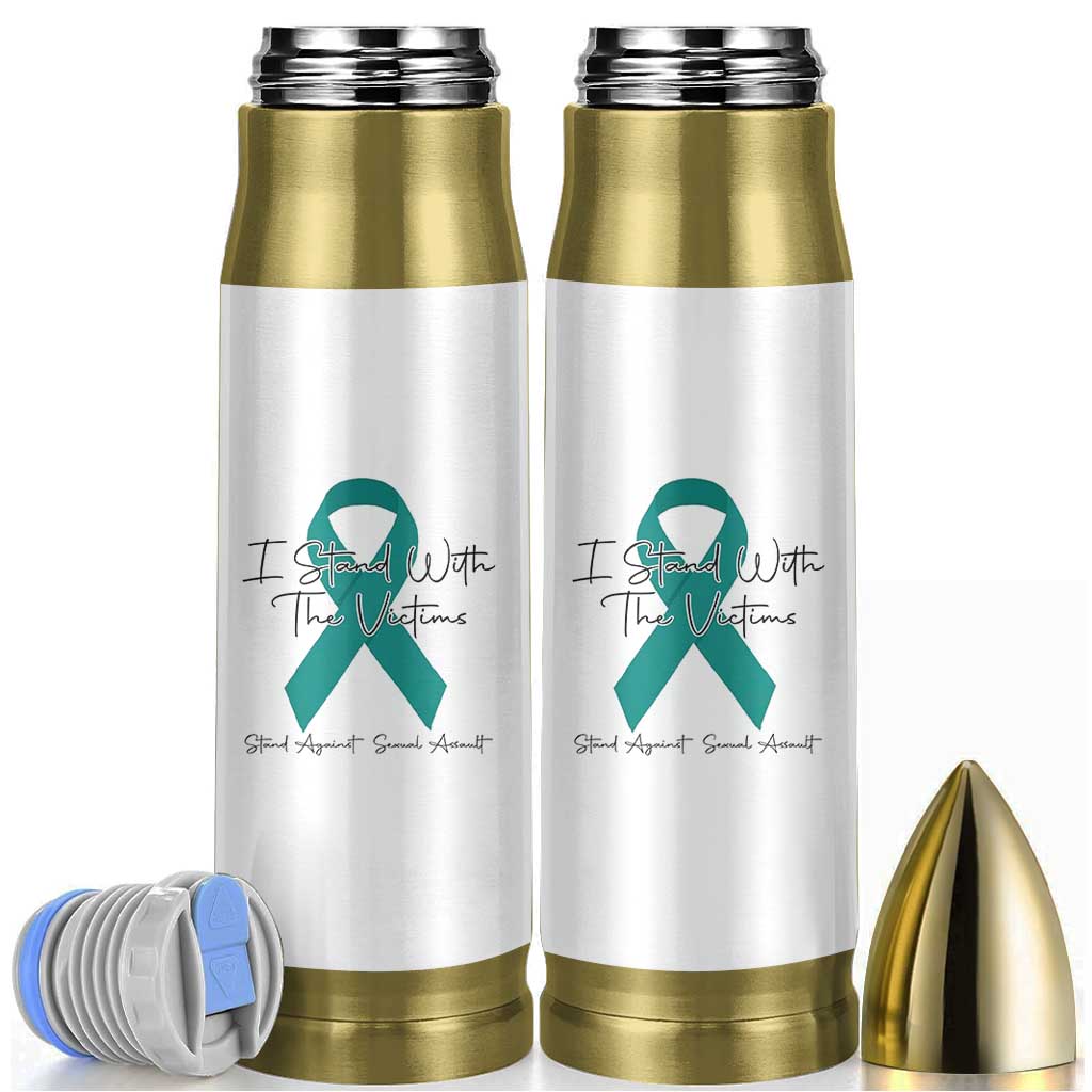 Sexual Assault Awareness Bullet Tumbler I Stand With The Victims