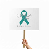 Sexual Assault Awareness Protest Sign I Stand With The Victims