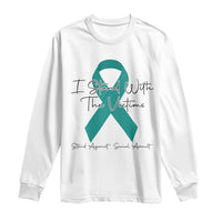 Sexual Assault Awareness Long Sleeve Shirt I Stand With The Victims