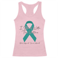 Sexual Assault Awareness Racerback Tank Top I Stand With The Victims