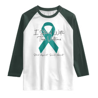 Sexual Assault Awareness Raglan Shirt I Stand With The Victims