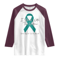 Sexual Assault Awareness Raglan Shirt I Stand With The Victims