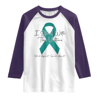 Sexual Assault Awareness Raglan Shirt I Stand With The Victims