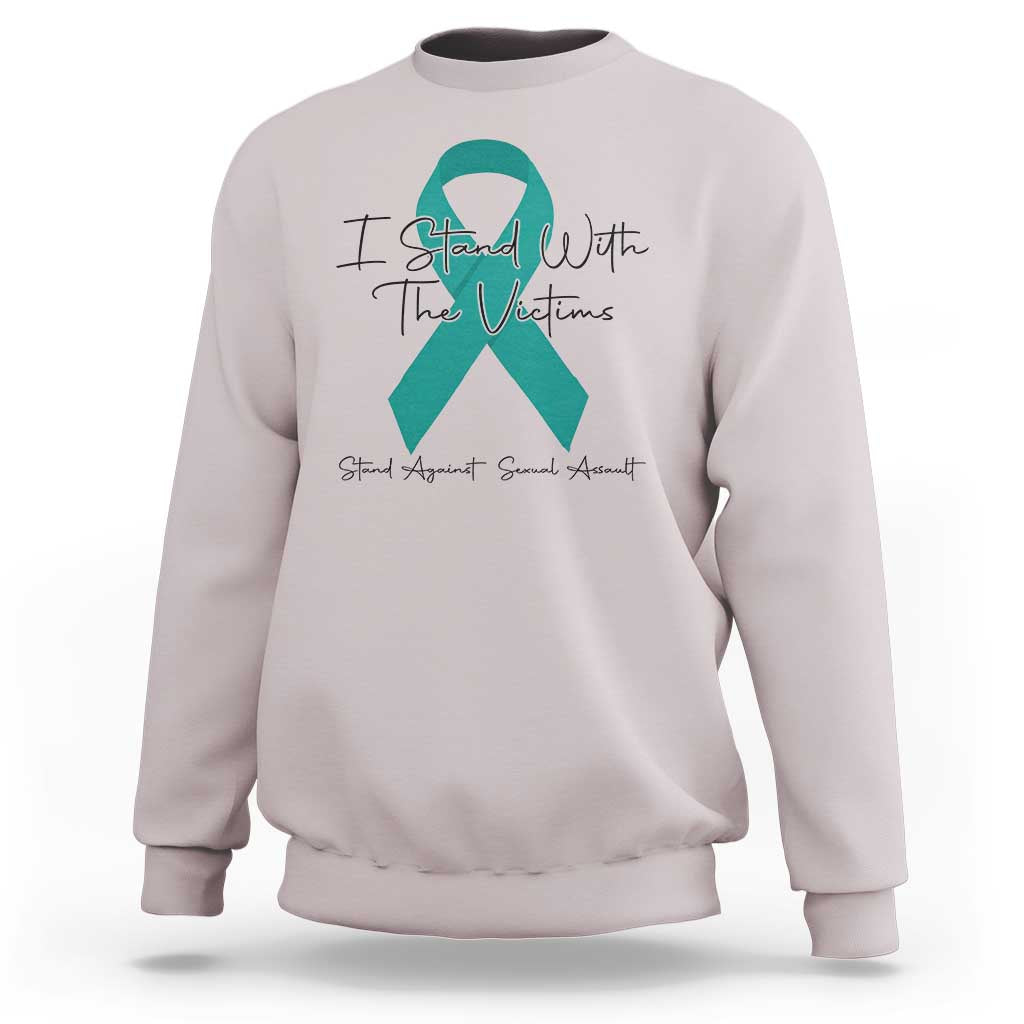 Sexual Assault Awareness Sweatshirt I Stand With The Victims