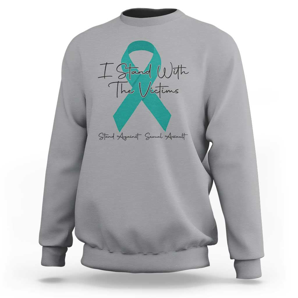 Sexual Assault Awareness Sweatshirt I Stand With The Victims