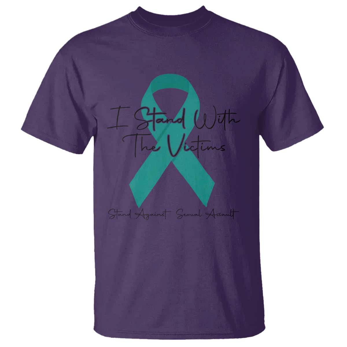 Sexual Assault Awareness T Shirt I Stand With The Victims