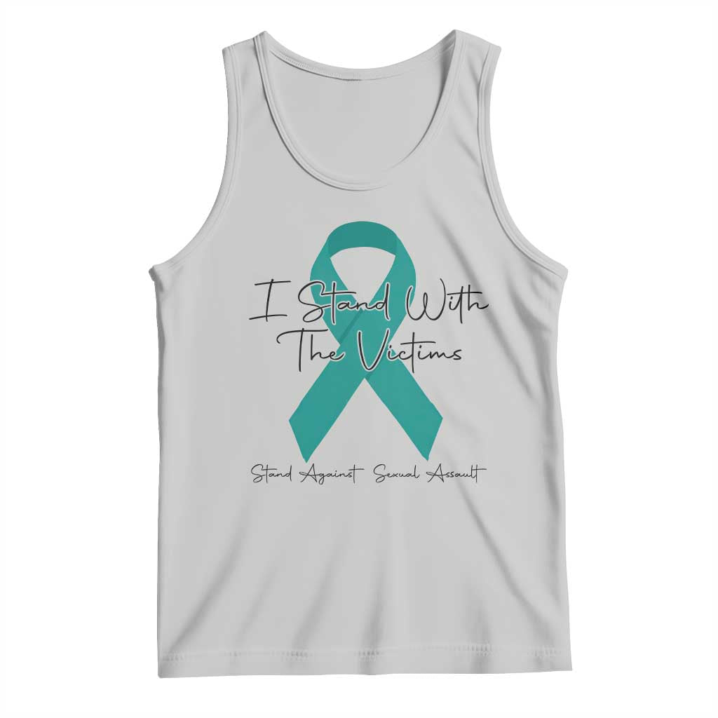 Sexual Assault Awareness Tank Top I Stand With The Victims