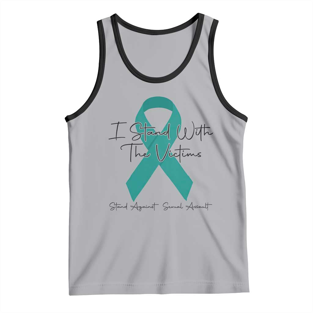 Sexual Assault Awareness Tank Top I Stand With The Victims