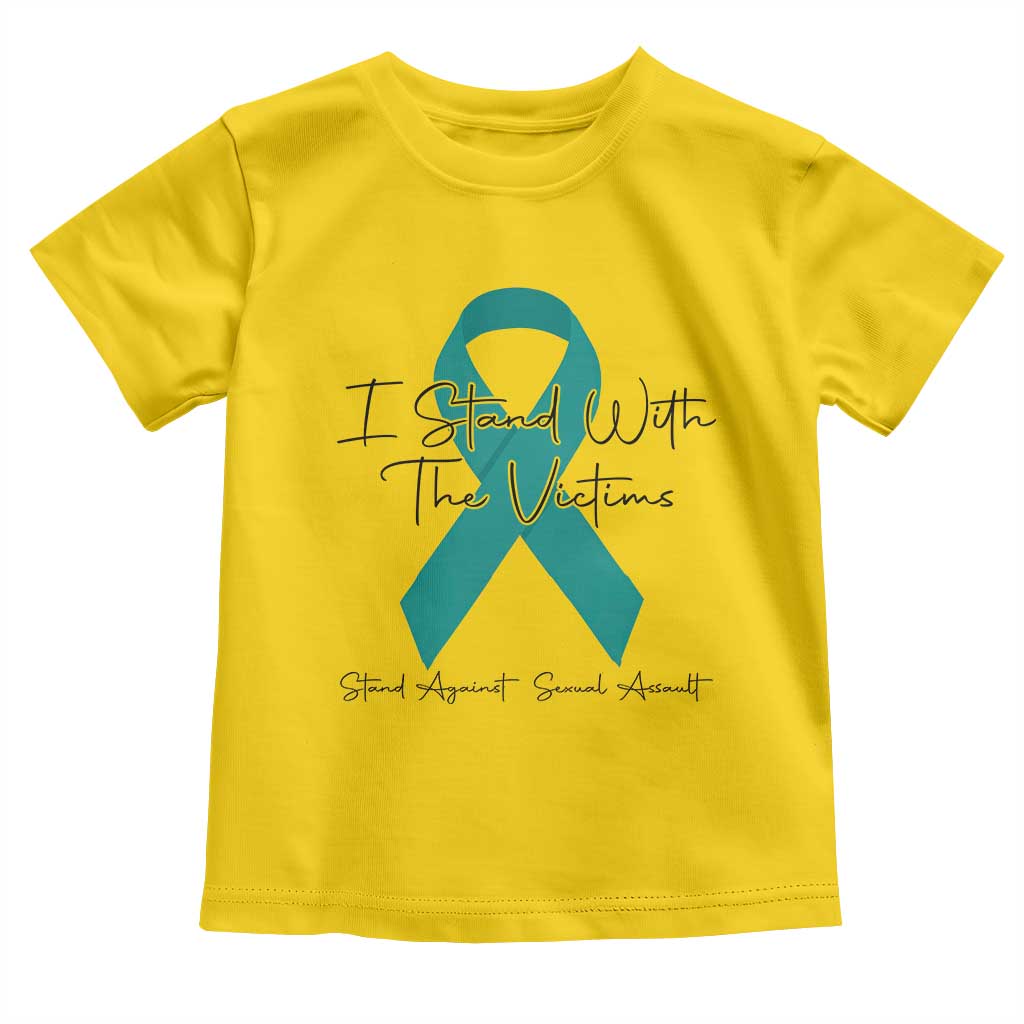 Sexual Assault Awareness Toddler T Shirt I Stand With The Victims